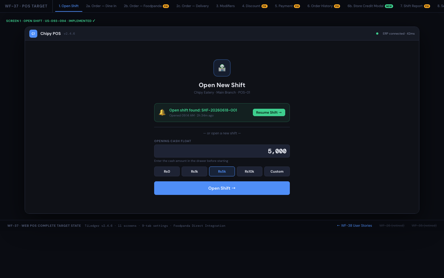 POS complete — Payments, refunds, voids, and manager controls in one flow.